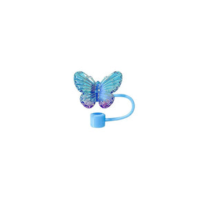 Cute Butterfly Straw Toppers | Silicone Stanley Cover Cap - 1 Pc