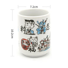 Load image into Gallery viewer, Mt Fuji Cylindrical Japanese Tea Cups | Ceramic Fun Traditional Japan Landmarks - 1 Pc