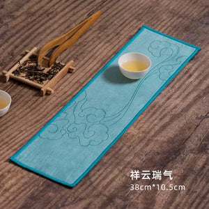 Rectangular Tea Towel | Absorbent Thick Kitchen Dish Cloth for Tea Ceremony - 1 Pc