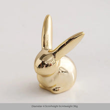 Load image into Gallery viewer, Cute Gold Rabbit Ring Holder | Ceramic Jewelry Rack - 1 Pc