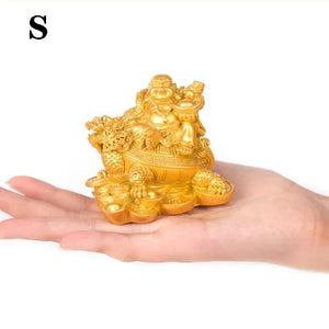 Buddha on Dragon Figurine Statue | Fortune Lunar New Year Gifts 2025 - 1 Pc