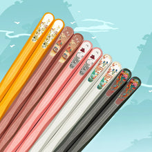 Load image into Gallery viewer, Colorful Japanese Nature Landscape Luxury Chopsticks - 5/10 Pair Set