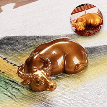 Load image into Gallery viewer, Chinese Ox Tea Pet | Resin Color Changing Cow Tea Figurine Decoration Accessory - 1 Pc