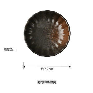 Scallop Japanese Soy Sauce Dish | Ceramic Seasoning Bowl - 1 Pc