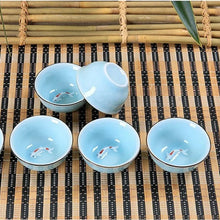 Load image into Gallery viewer, Koi Chinese Tea Cup | Celadon Small Fish Gungfu Teaware - 1 Pc
