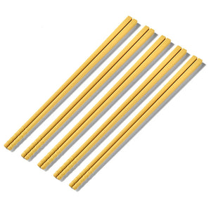 Yellow Pink Green Japanese Silicone Chopsticks Mixed Set - 5/8 Pairs