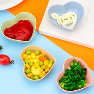 Heart Shape Soy Sauce Dish | Love Sushi Dipping Bowls - 1 Pc
