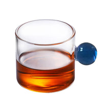 Load image into Gallery viewer, Contemporary Espresso Cups | Small Glass Ball Handle - 1 Pc