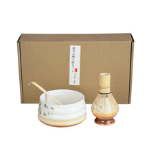 Load image into Gallery viewer, Landscape Traditional Chawan Bowl Matcha Set with Whisk and Holder - 4 Pc