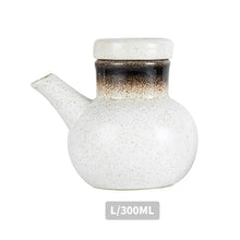 Load image into Gallery viewer, Japanese Ceramic Oil Soy Sauce Bottle &amp; Refillable Dispenser - 1 Pc