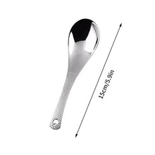 Load image into Gallery viewer, Hammer Texture Asian Soup Spoons | Large Stainless Steel Cutlery - 1 Pc