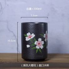 Load image into Gallery viewer, Japanese Yunomi Tea Cup | Cherry Blossom &amp; Minimalist Ceramic, 201-300ml