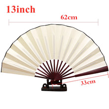 Load image into Gallery viewer, Red Folding Silk Chinese Hand Fan | Cloth Handheld Bamboo - 1 Pc