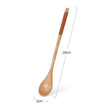 Load image into Gallery viewer, Japanese Wooden Honey Spoon | Long Handle Stick Tea Mixer - 1 Pc