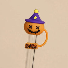 Load image into Gallery viewer, Cute Spooky Stanley Straw Covers | Silicone Halloween Caps - 1 Pc