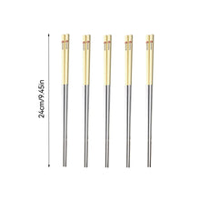 Load image into Gallery viewer, Cute Colorful Animal Korean Metal Chopsticks for Family Kids | 5 Pair Set
