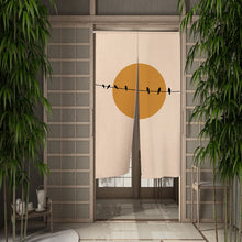 Load image into Gallery viewer, Orange Noren Curtain | Modern Japanese Door Linen Curtains - 1 Pc