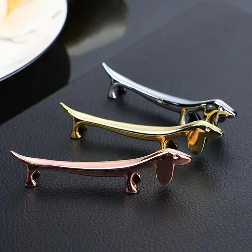 Dachshund Metal Chopstick Rest | Wiener Dog Utensil Holder - 1 Pc