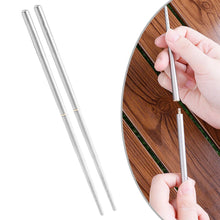 Load image into Gallery viewer, Titanium Collapsible Chopsticks | Portable Metal Foldable Chopstick for Travel - 1 Pair