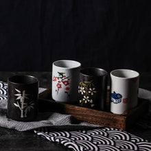 Load image into Gallery viewer, Japanese Yunomi Tea Cup | Cherry Blossom &amp; Minimalist Ceramic, 201-300ml
