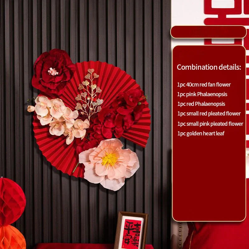 Chinese Wedding Wall Decor | Red Vietnamese Paper - 1 Set