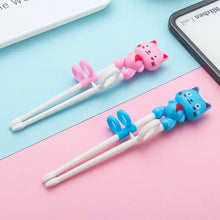 Load image into Gallery viewer, Cute Cat Training Chopsticks | Children Helper Utensil - 1 Pc