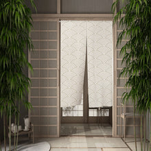 Load image into Gallery viewer, Beige Noren Curtain | Minimalist Solid Japanese Door Linen Curtains - 1 Pc