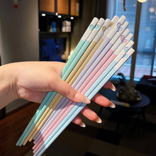 Load image into Gallery viewer, Cute Heart Colorful Japanese Chopsticks | Reusable Tableware - 5 Pairs