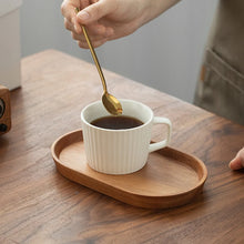 Load image into Gallery viewer, Rounded Rectangle Wooden Serving Tray | Small Brown Wood Platter - 1 Pc