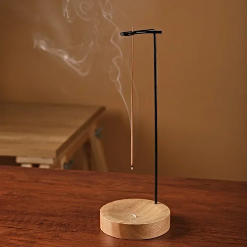 Wooden Incense Stick Holder | Modern Upside Down Burner - 1 Pc