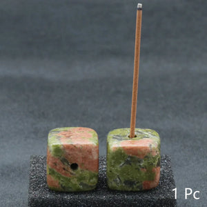 Natural Crystal Incense Holder | Stick Burner Quartz Stone - 1 Pc