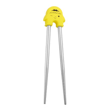Load image into Gallery viewer, Face Cartoon Training Chopsticks | Pink Yellow Blue Metal Children Utensils - 1 Pc