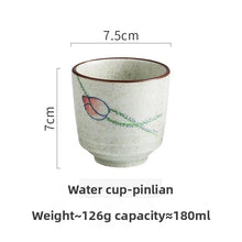 Load image into Gallery viewer, Japanese Yunomi Tea Cup | Retro Hand-Painted Ceramic 180ml