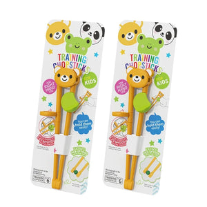 Cartoon Animal Training Chopsticks For Children | Cute Bear Panda Frog - 2 Pc Set