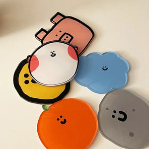 Cartoon Graphics Cute Coasters | Non-Slip Acrylic Drink Mats - 1 Pc