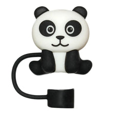 Load image into Gallery viewer, Cute Animal Silicone Straw Covers | Reusable Cup Caps - 1 Pc