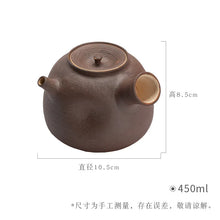 Load image into Gallery viewer, Japanese Clay Teapot with Infuser | Stove-Safe Side Handle, 390-450 ml