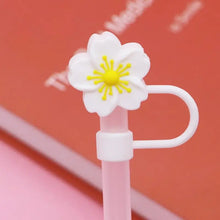 Load image into Gallery viewer, Cute Cherry Blossom Flower Straw Toppers | Sakura Straw Covers - 1 Pc