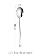 Load image into Gallery viewer, Korean Metal Asian Soup Spoon | Long Handle Stainless Steel - 1 PC