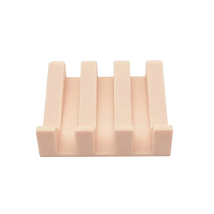 Tilted Bar Soap Saver | Silicone Soap Rack Tray for Draining - 1 Pc