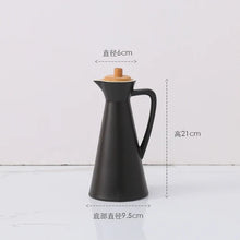 Load image into Gallery viewer, Black &amp; White Taper Soy Sauce Bottle | Oil Vinegar Dispensers - 1 Pc