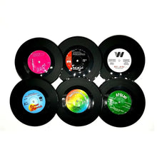 Load image into Gallery viewer, Retro Vinyl Record Cute Coasters | Music Drink Mats - 6 Pc Set