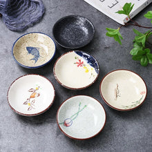 Load image into Gallery viewer, Rustic Ceramic Soy Sauce Dish | Small Seasoning Dipping Bowls - 6 Pc Set