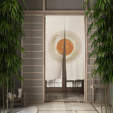 Load image into Gallery viewer, Orange Noren Curtain | Modern Japanese Door Linen Curtains - 1 Pc