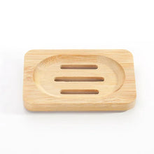 Load image into Gallery viewer, Bamboo Soap Saver | Bar Soap Holder Tray Dish with Drainage Holes - 1 Pc