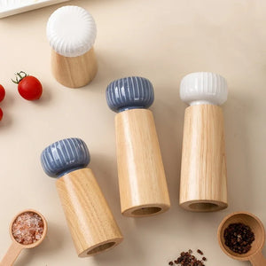 Modern Blue & White Ceramic Salt and Pepper Grinder  - 1 Pc