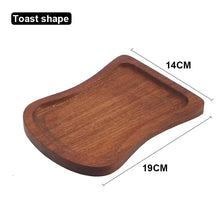 Load image into Gallery viewer, Small Walnut Wooden Serving Tray | Cute Wood Platters for Tea Food - 1 Pc