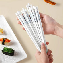 Load image into Gallery viewer, Mountain Ceramic Chopsticks Set | Modern White - 5/10/20/30 Pairs