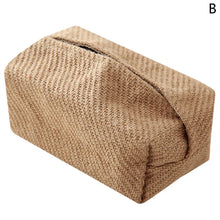 Load image into Gallery viewer, Nordic Linen Tissue Box Cover | Cotton Cloth Paper Holder - 1 Pc