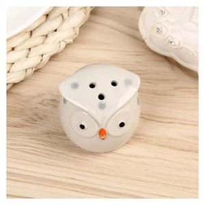 Cute Owl Salt and Pepper Shakers Set | Ceramic Bottle Animal Seasoning - 2 Pc